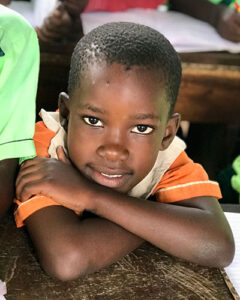 Boy student at Kibale school