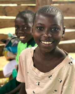 Smiling students at Kibale school