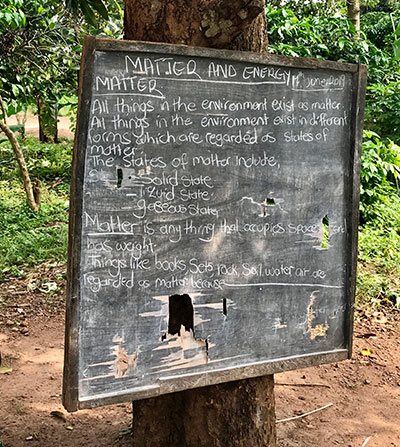 Overflow classroom at Kibale school